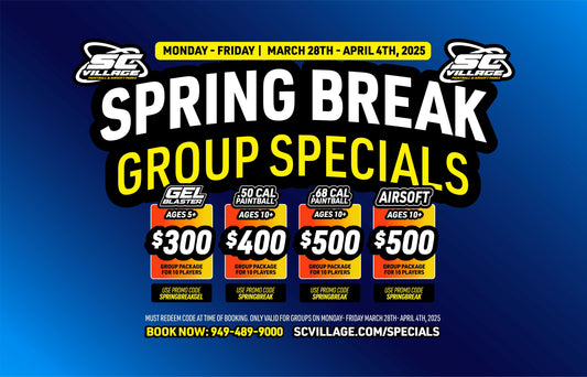 Spring Break Group Specials - March 28th-April 4th