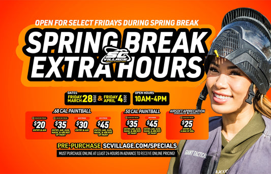 Spring Break Extra Hours - March 28th & April 4th